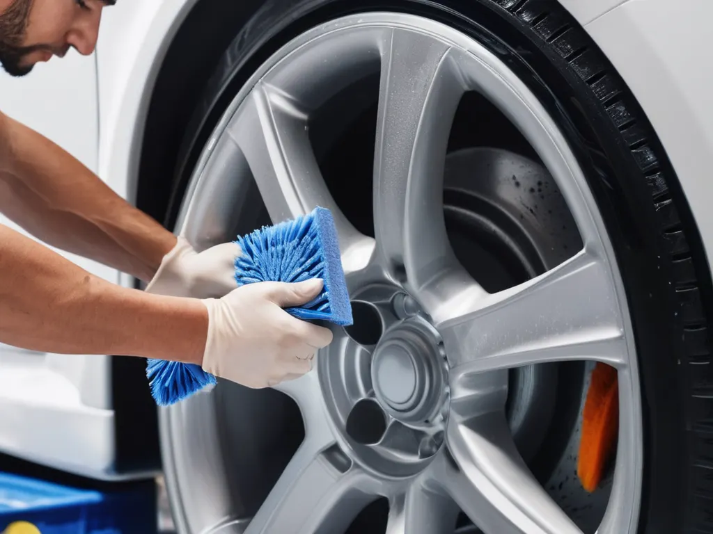 Wheel detailing close-up