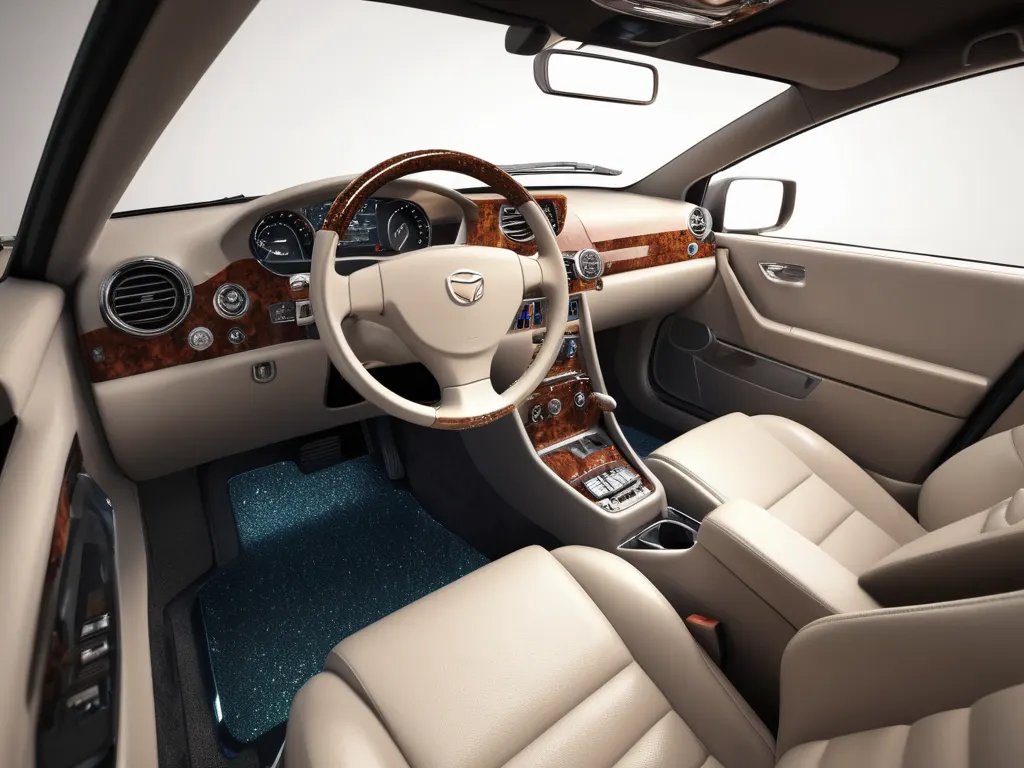 Detailed car interior