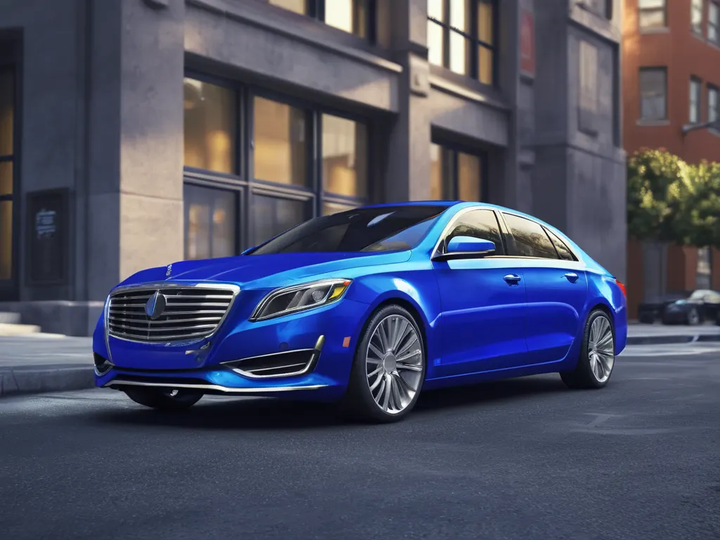 Blue Sedan