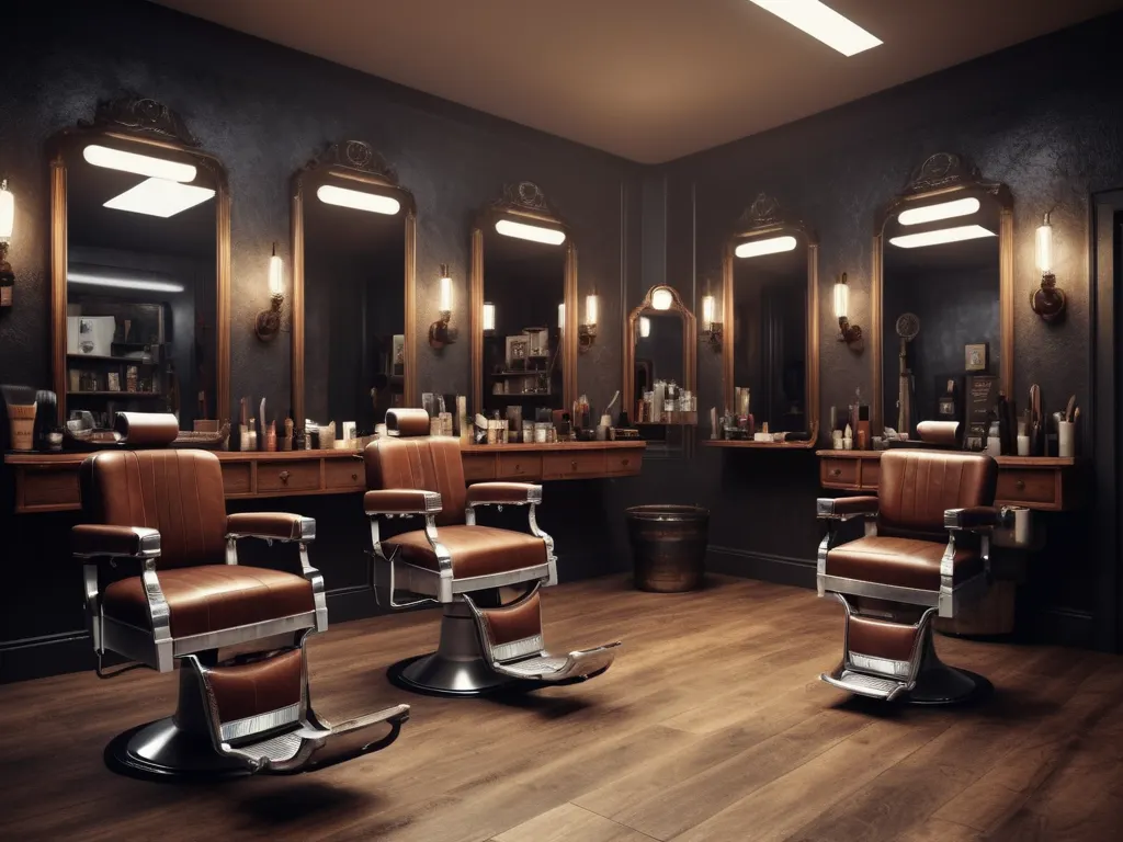 Barbershop interior
