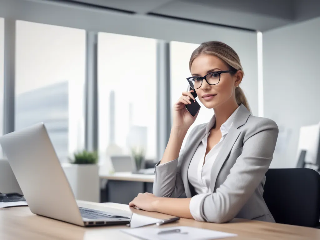 Business consultant at desk