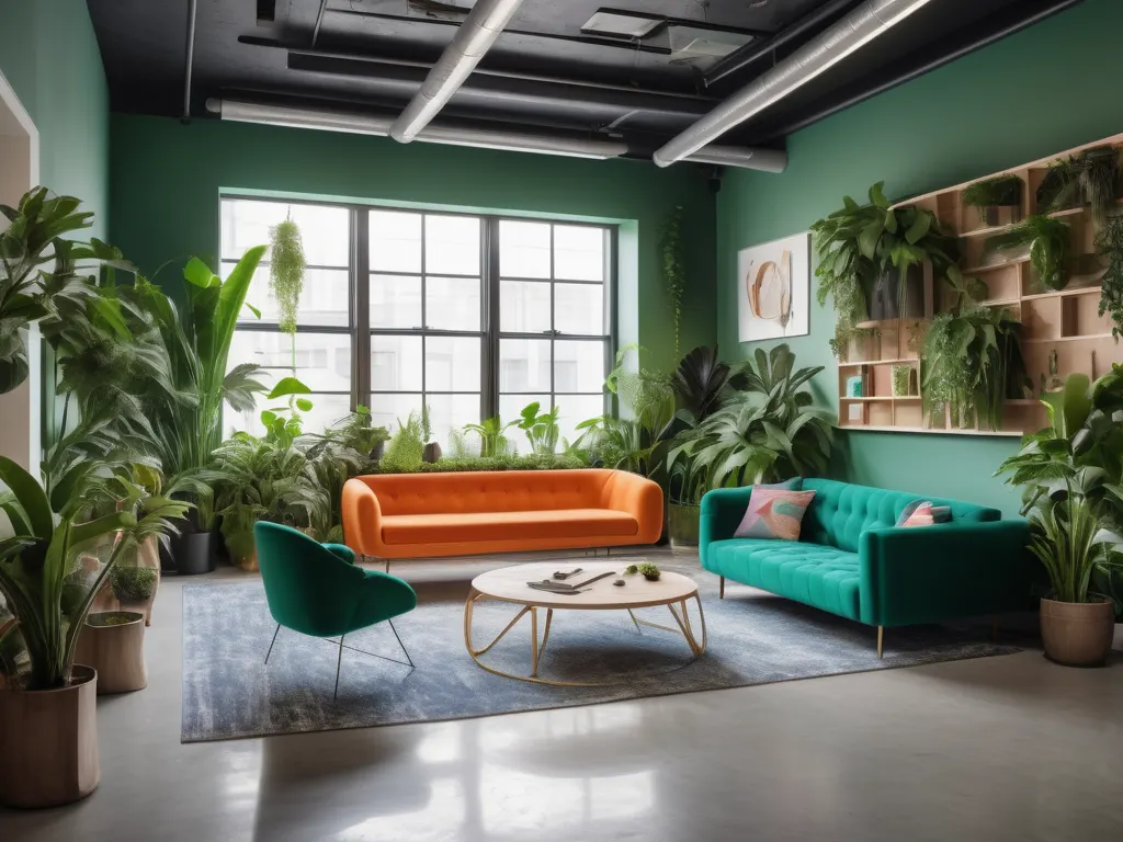 Vibrant collaborative workspace