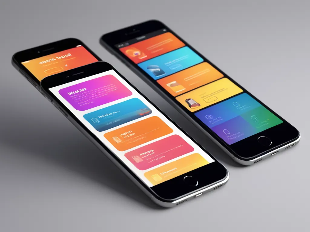Mobile app design