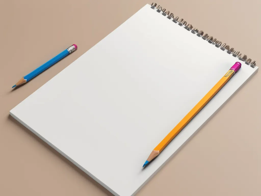 Mockup With Tilted Pencil