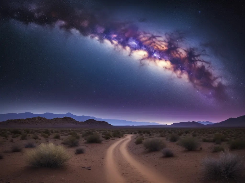 Milky Way galaxy stretching across the night sky