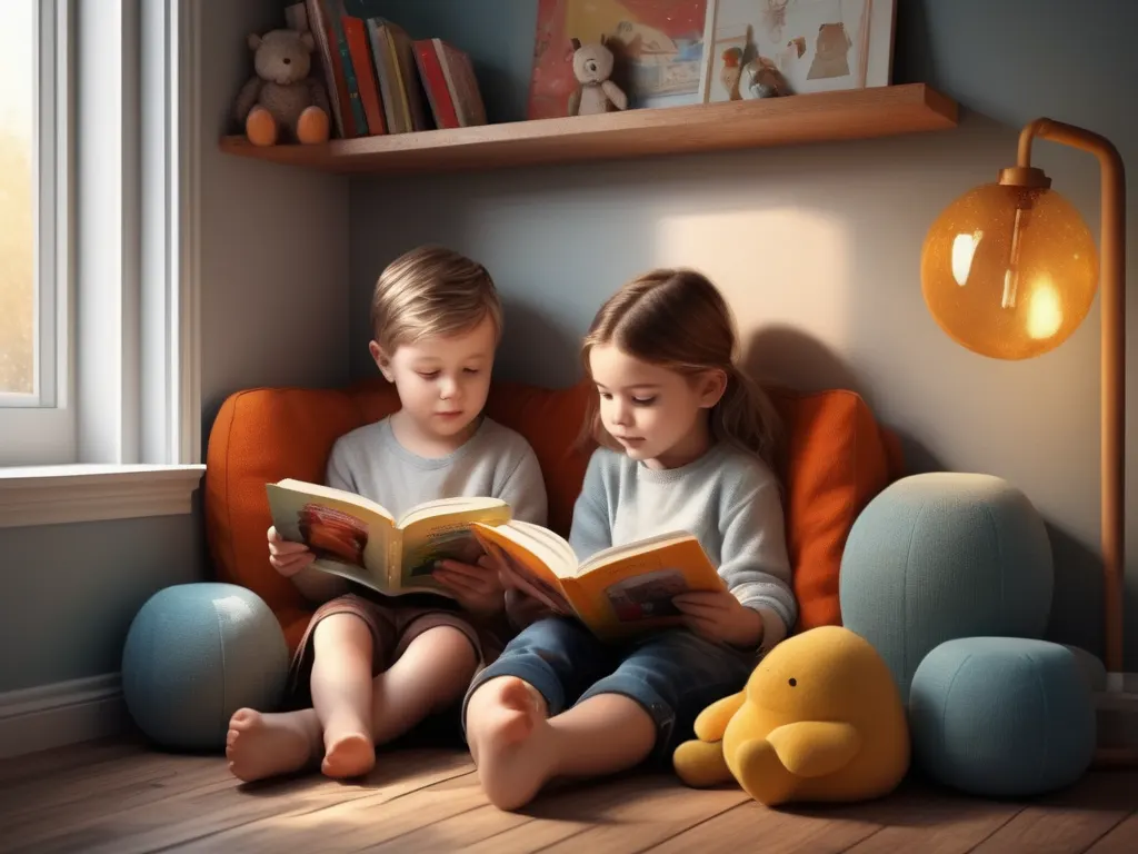 Children reading together