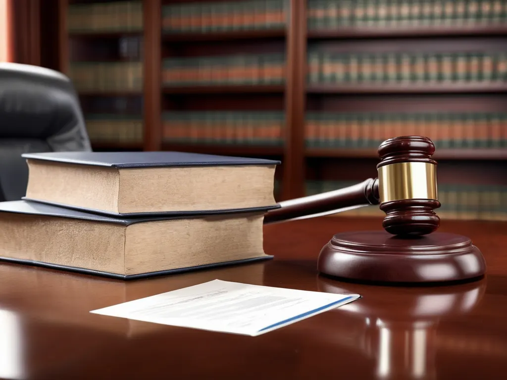 Personal injury legal documents and law books
