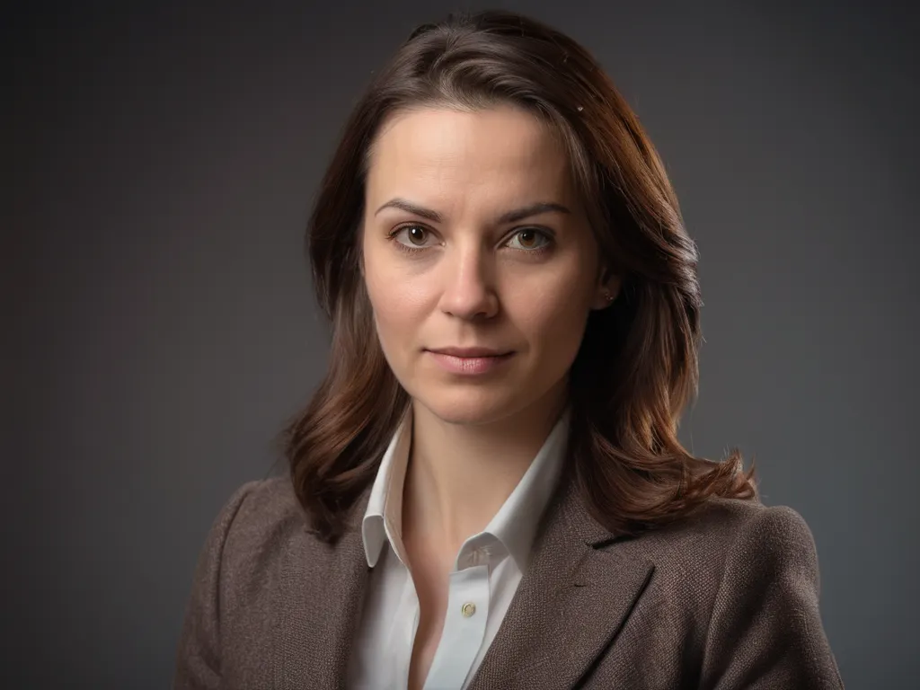 Professional portrait of female chess coach