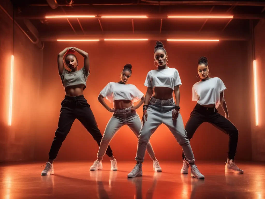 Hip hop group performance