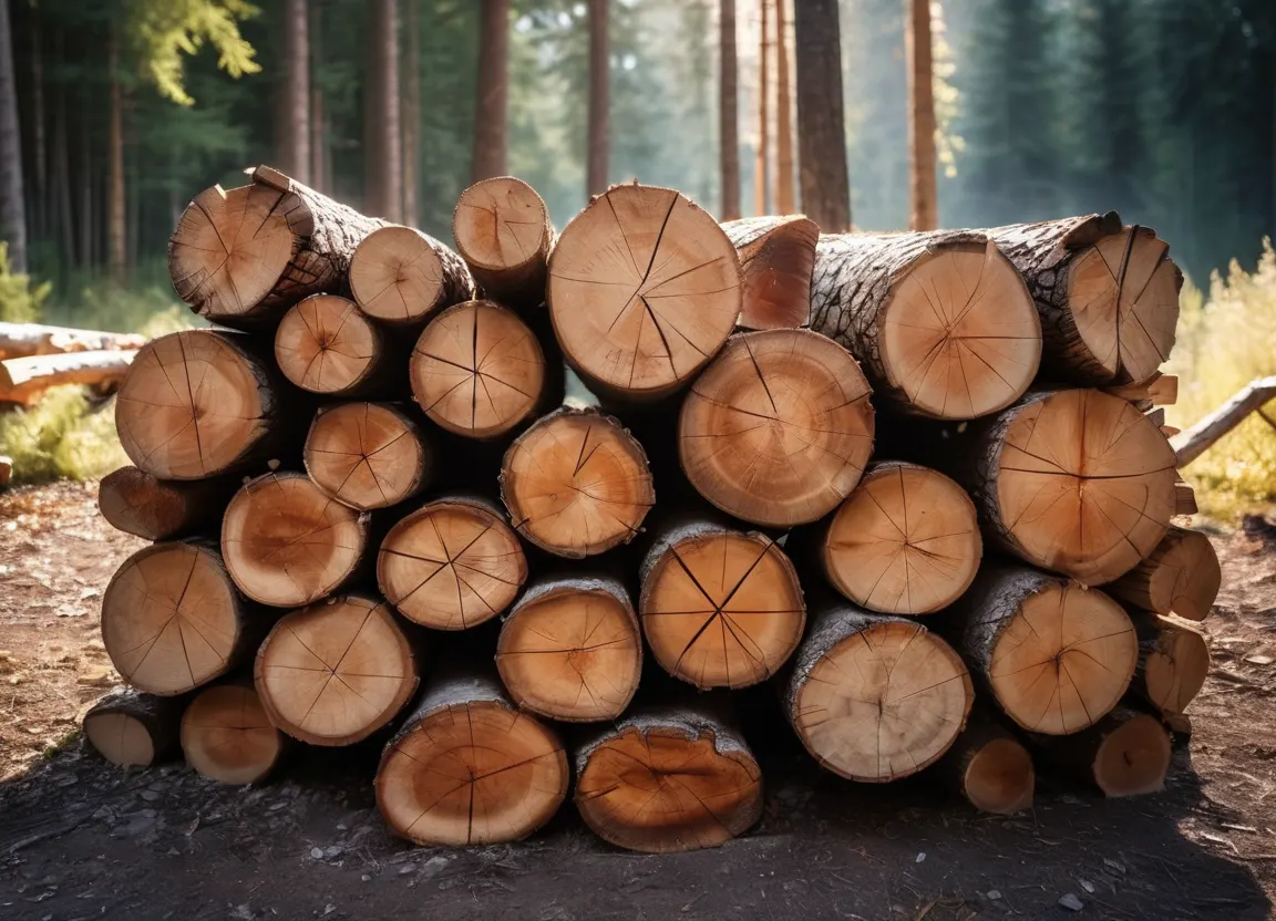 Cured firewood logs