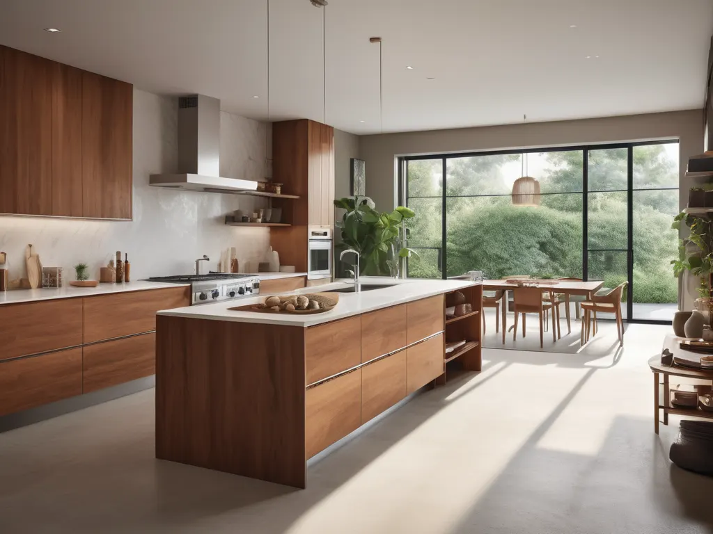 Custom wooden kitchen cabinets project