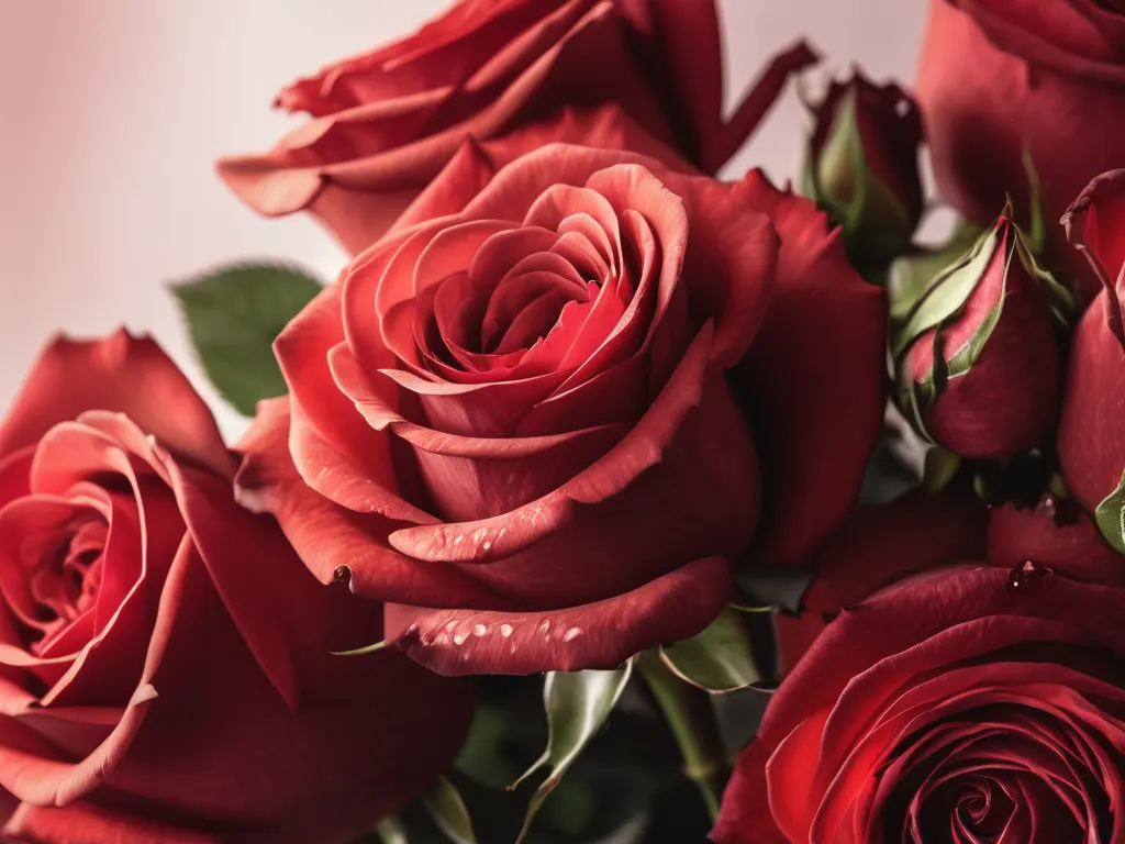 Beautiful red roses arrangement
