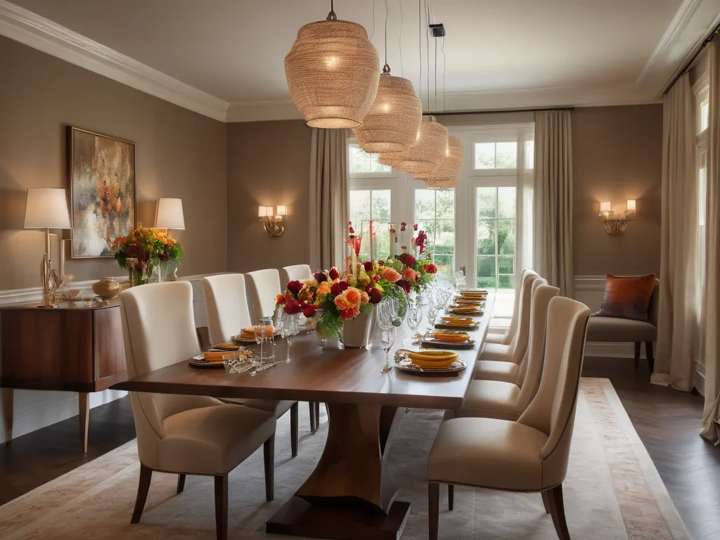 Elegant dining room setting