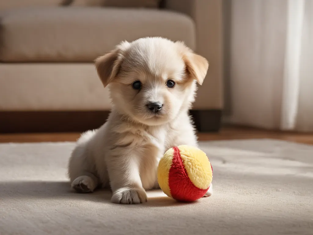 Puppy playing