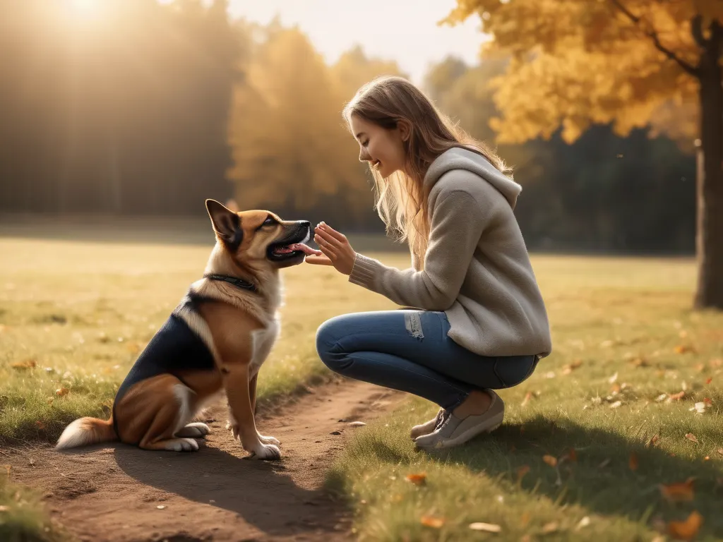 Dog and owner bonding