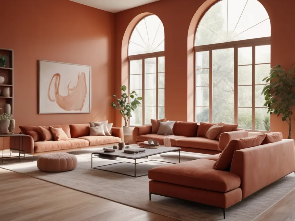 Modern living room painting project