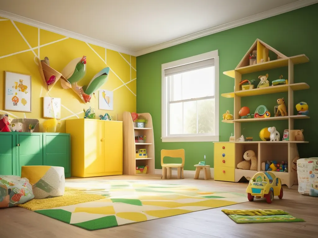 Colorful children's room painting
