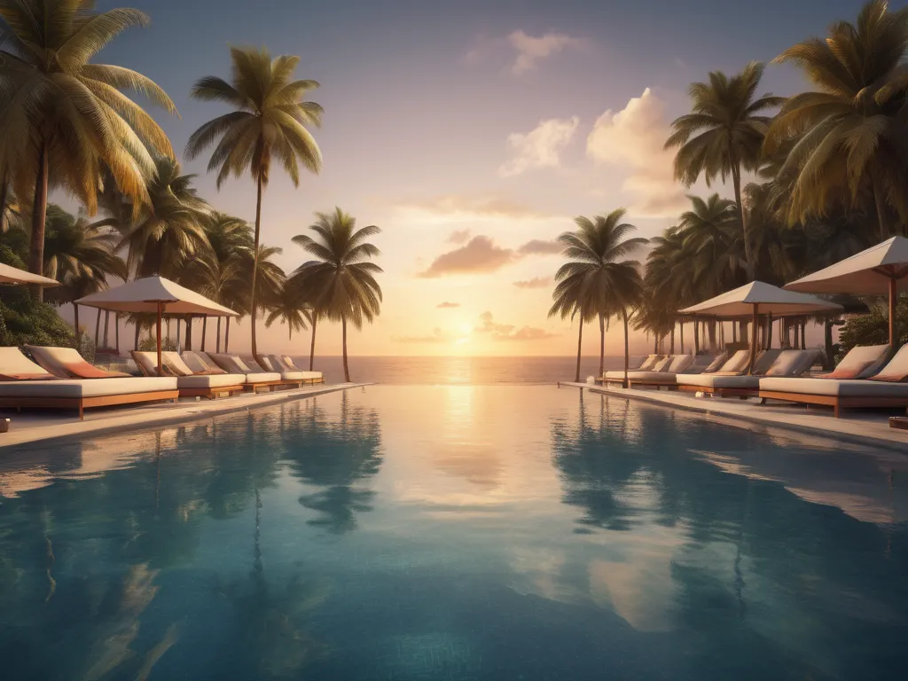 Resort swimming pool
