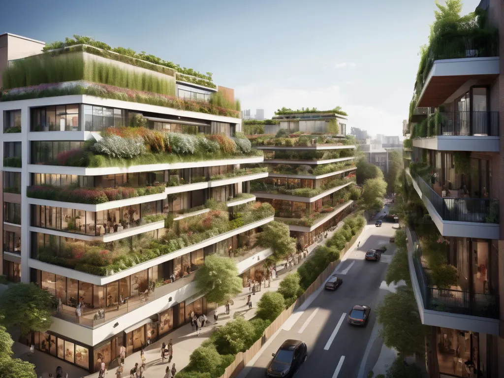 Mixed-use development rendering