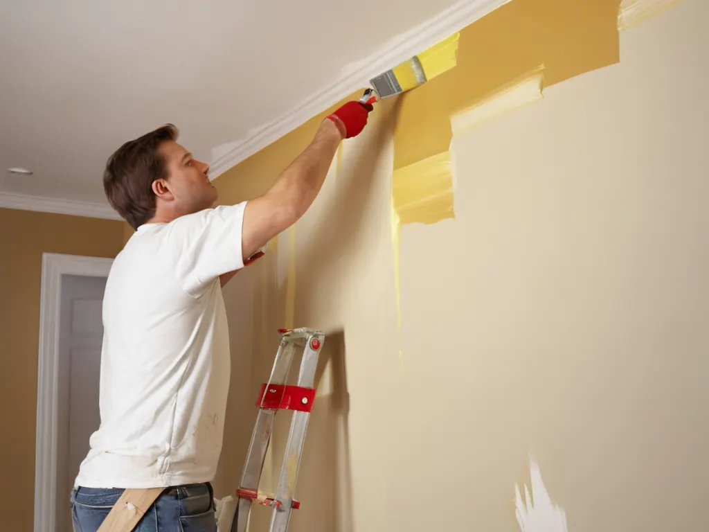 Interior painting renovation project