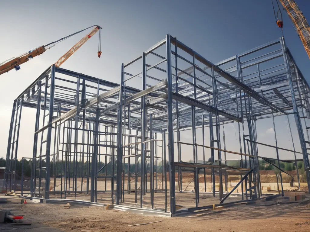 Steel framework assembly