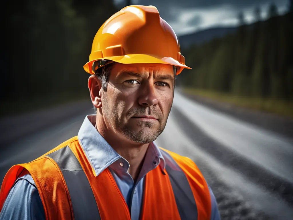 Construction worker portrait