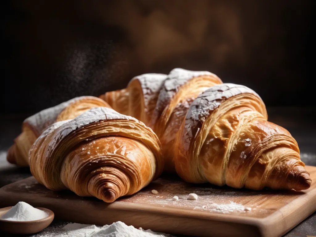 Fresh baked croissants