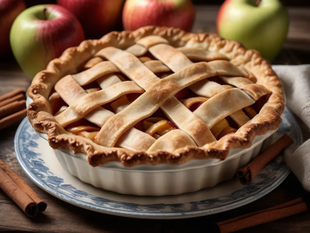 Rustic apple pie