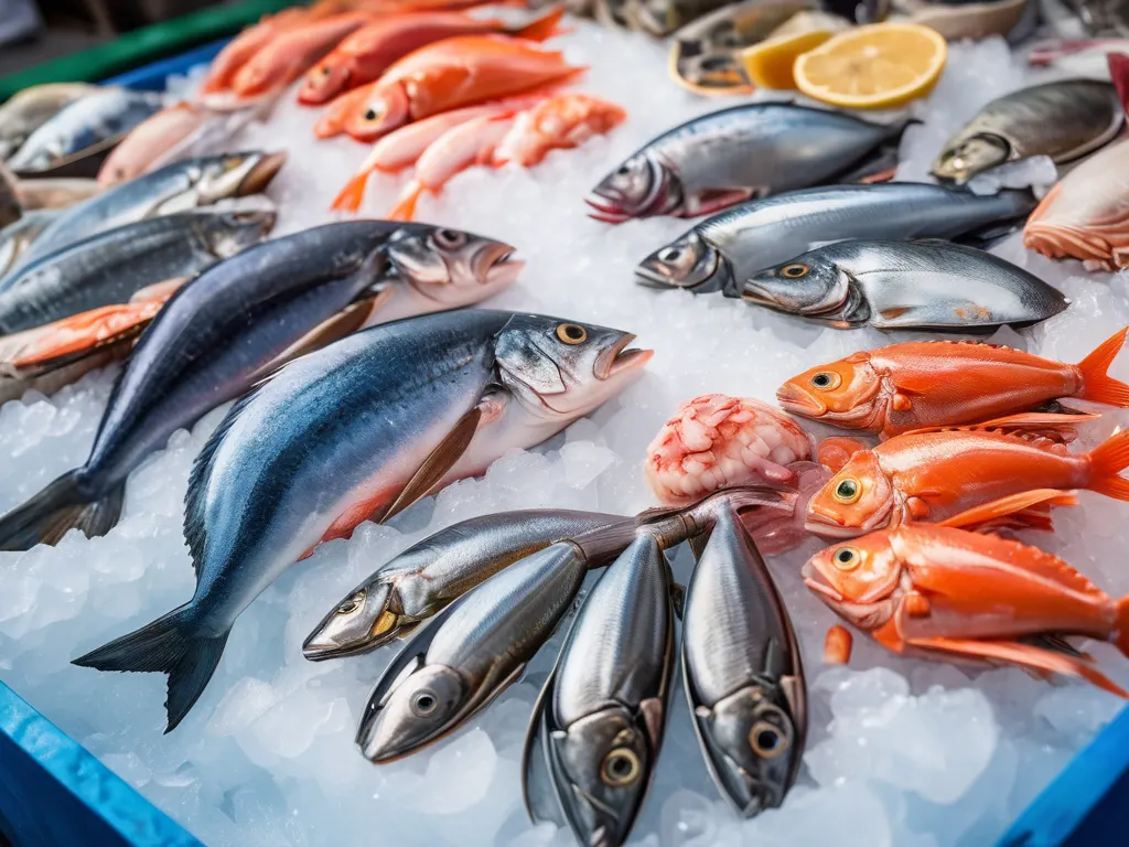 Fresh seafood selection