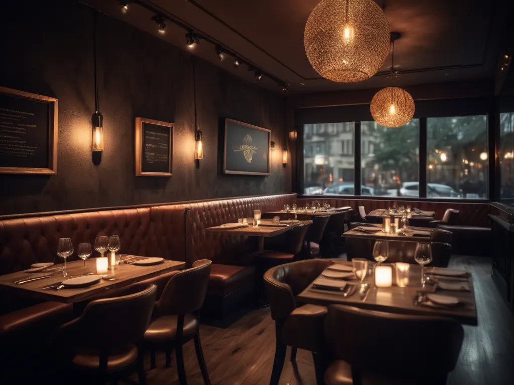 Restaurant interior background