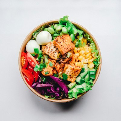Microgreen salad platter