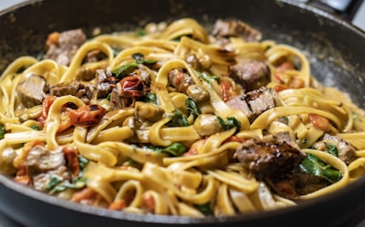 Gourmet spaghetti carbonara