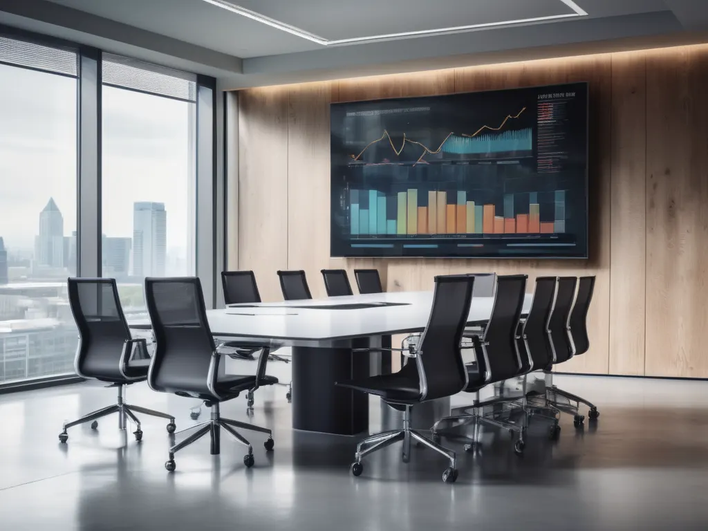 Business analytics meeting