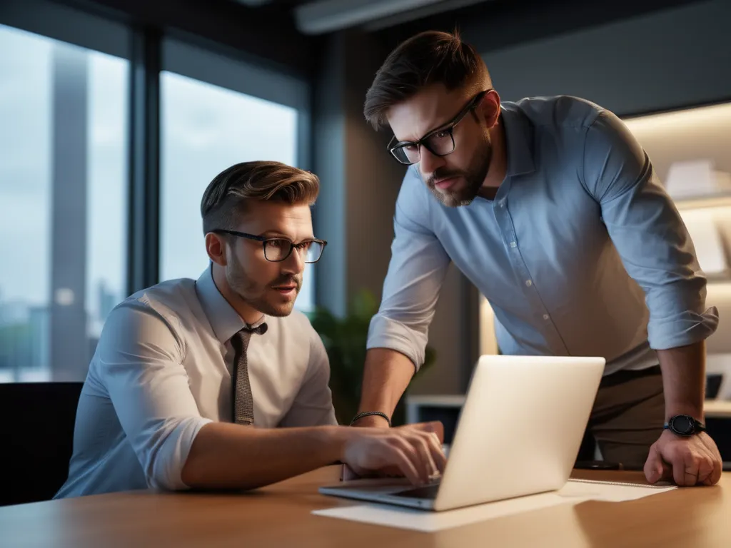 IT professionals collaborating
