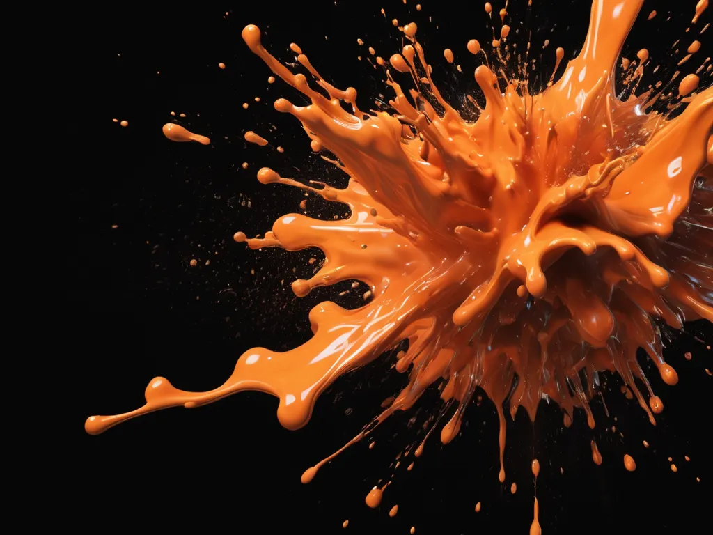 Orange Splash Art