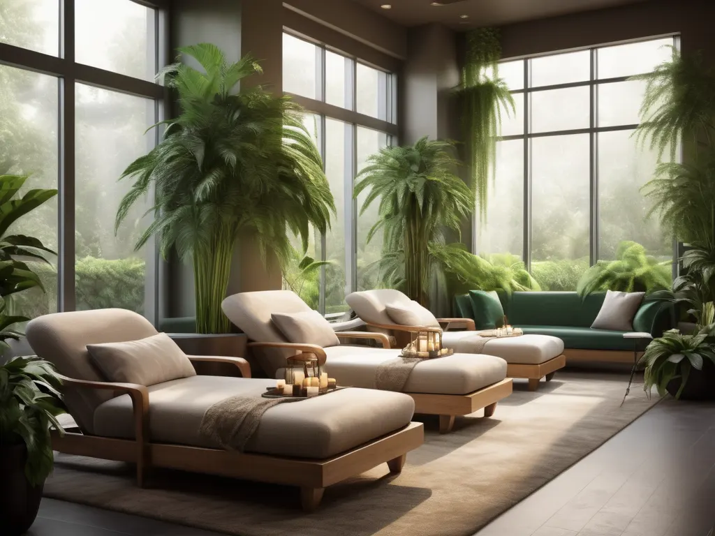 Luxurious spa lounge
