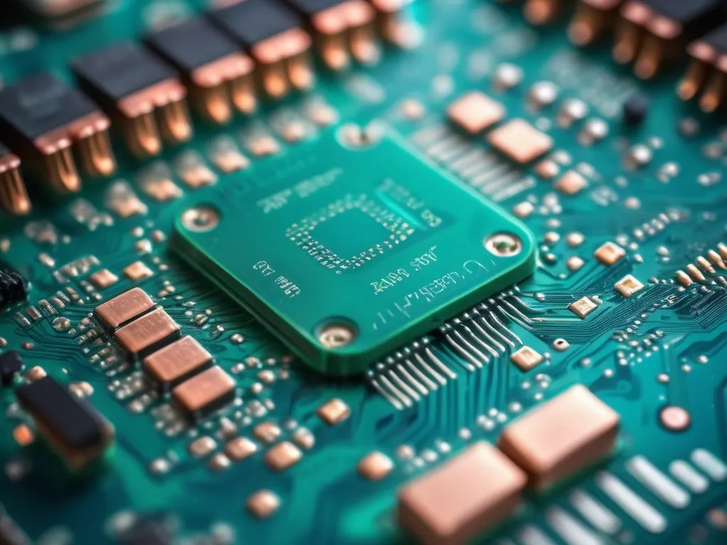 Circuit board with electronic components