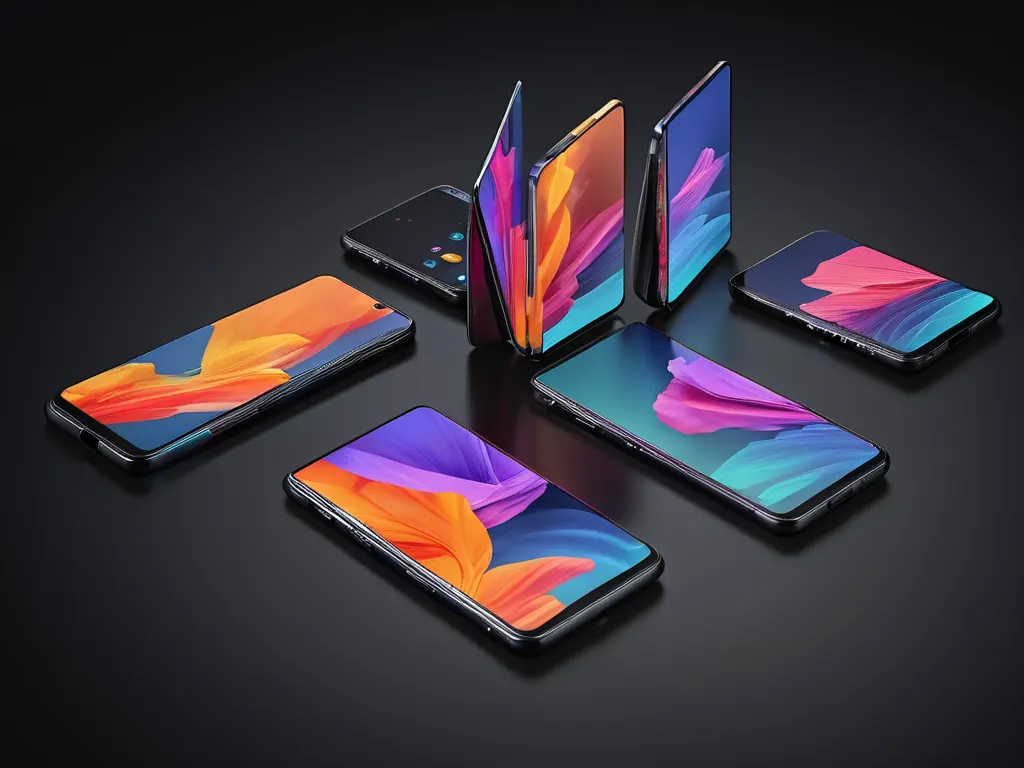 Foldable smartphones collection