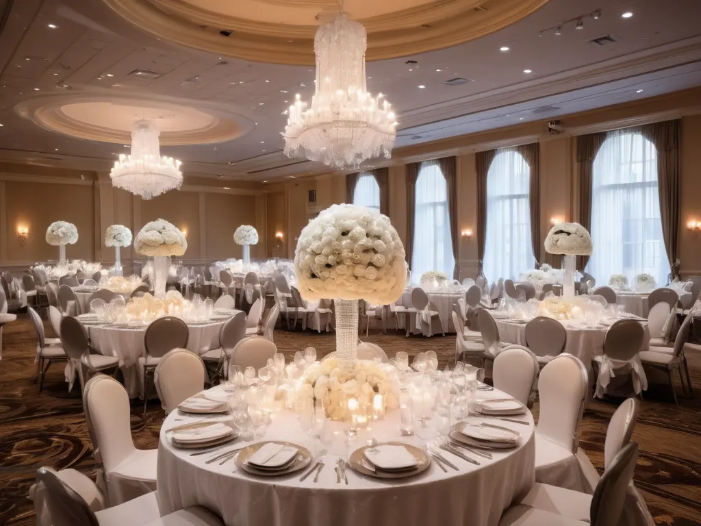 Elegant wedding reception